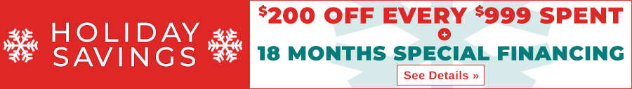 Holiday Savings - $200 off every $999 spent